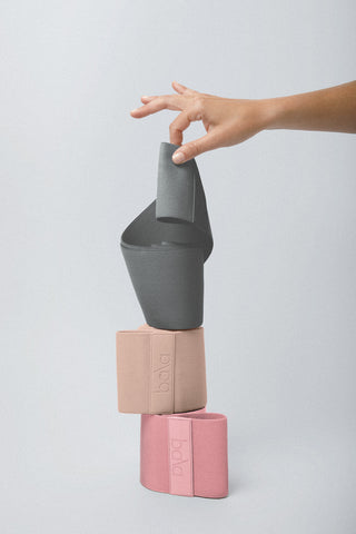 Charcoal, Blush, Sand
