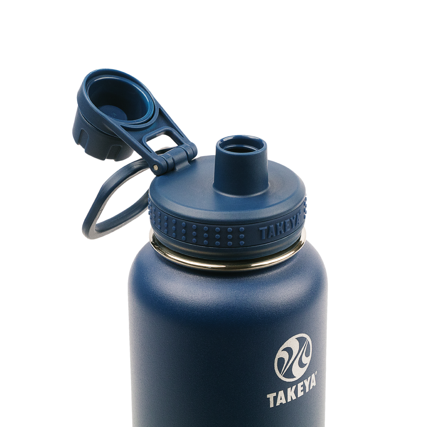 Takeya 18oz Actives Insulated Stainless Steel Water Bottle with Spout Lid - Malibu Blue