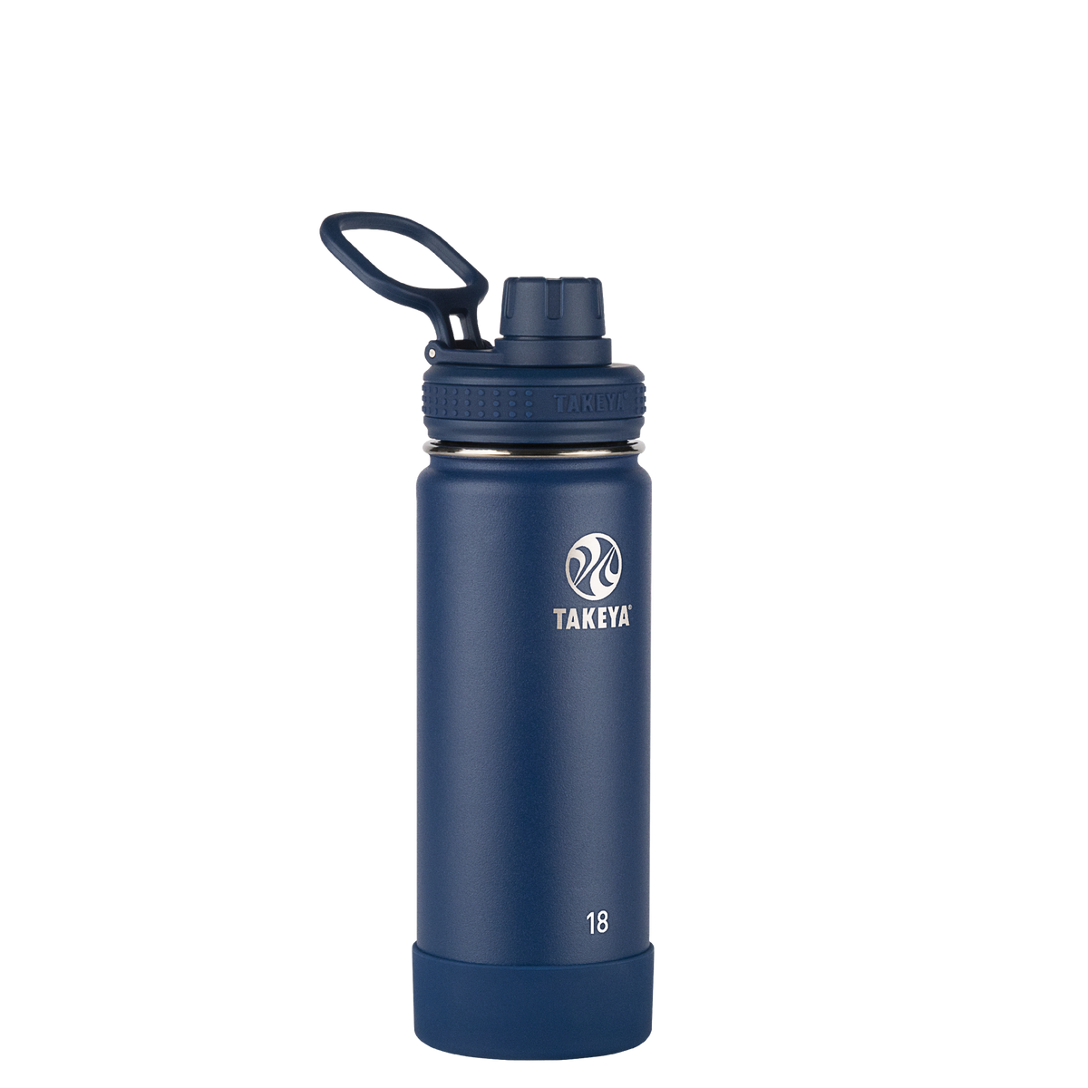 Takeya Actives Insulated Water Bottle w/Spout Lid (64oz) (Onyx)