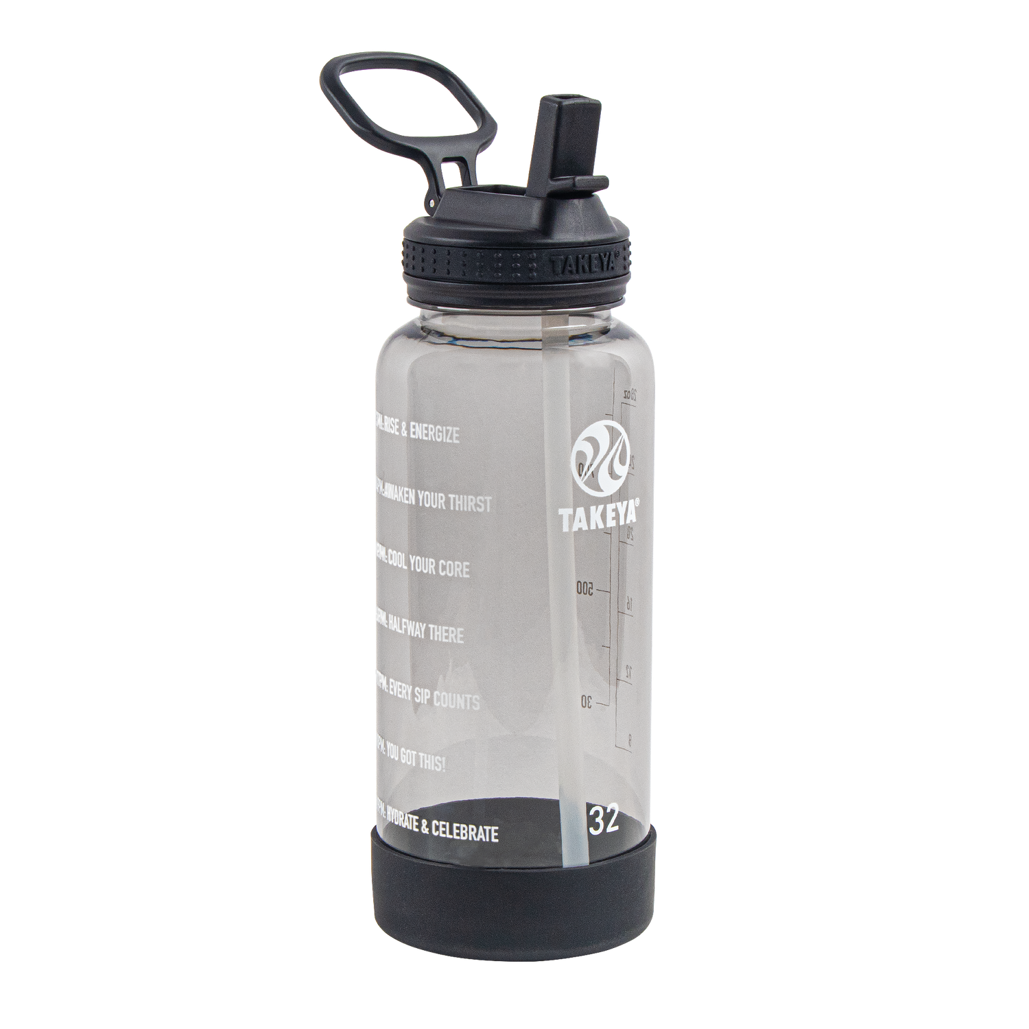 Celebrate It Stainless Steel Water Bottle - Black - 32 oz