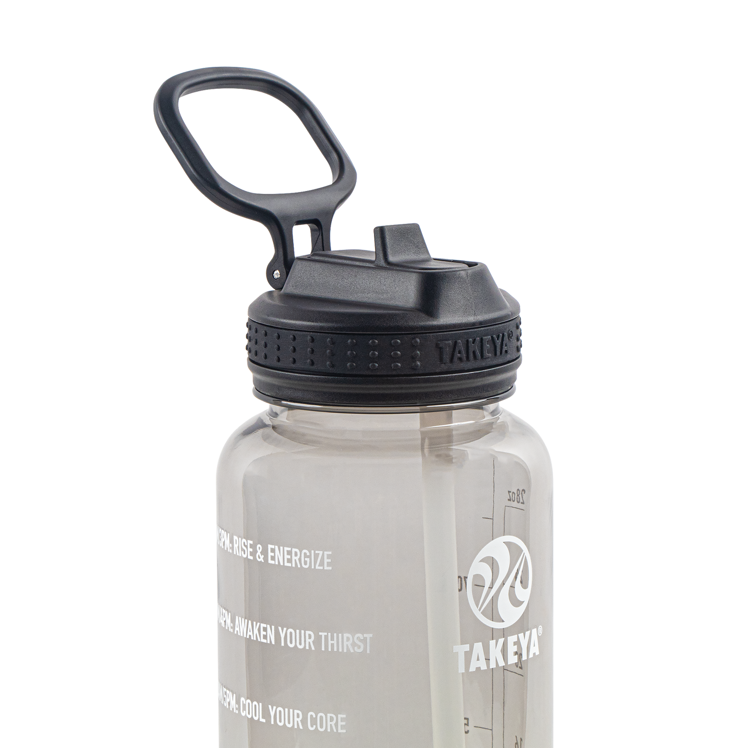 TAKEYA MOTIVATIONAL 32 OZ WATER BOTTLE WITH STRAW LID WITH TIMES TO DRINK