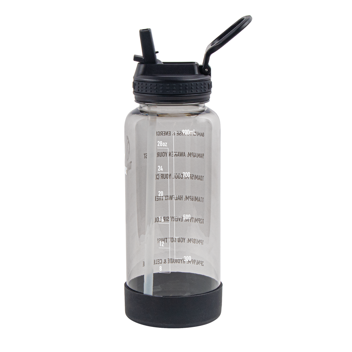 Water Bottle 32Oz with Straw, Motivational Water Bottle with Time